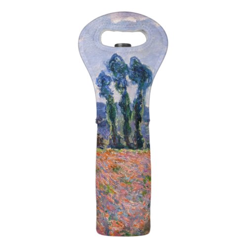 Claude Monet _ Poppy Field 1890 Giverny Wine Bag