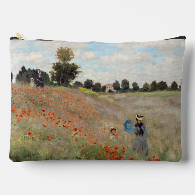 Claude Monet - Poppy Field Accessory Pouch (Front)