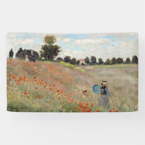 Claude Monet _ Poppy Field Banner