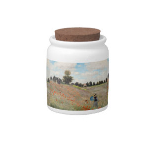 Claude Monet - Poppy Field Candy Jar