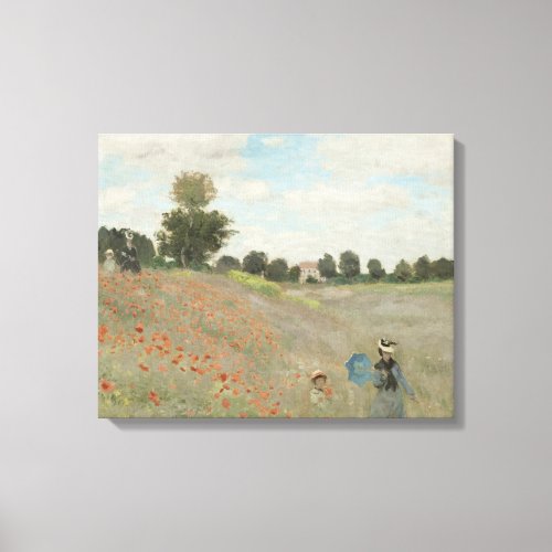 Claude Monet _ Poppy Field Canvas Print