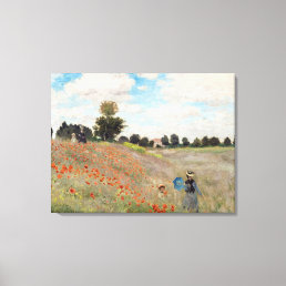 Claude Monet - Poppy Field Canvas Print