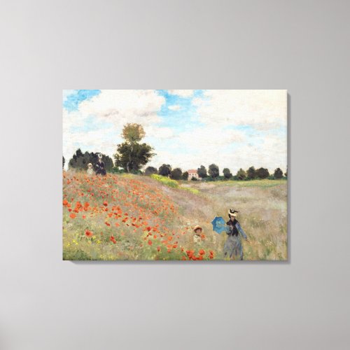 Claude Monet _ Poppy Field Canvas Print