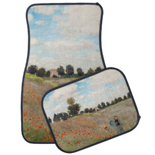 Claude Monet - Poppy Field Car Floor Mat