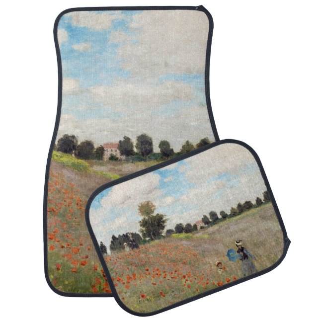 Claude Monet - Poppy Field Car Floor Mat (Set)