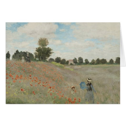 Claude Monet - Poppy Field Cards (Front Horizontal)