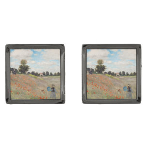 Claude Monet - Poppy Field Cufflinks
