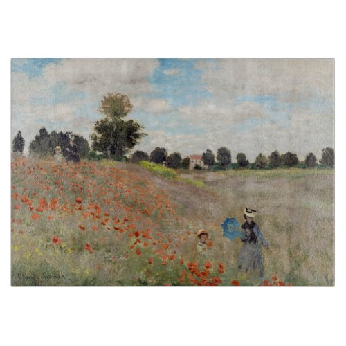 Claude Monet _ Poppy Field Cutting Board
