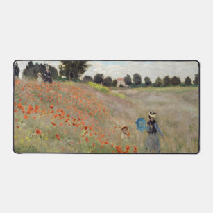 Claude Monet - Poppy Field Desk Mat