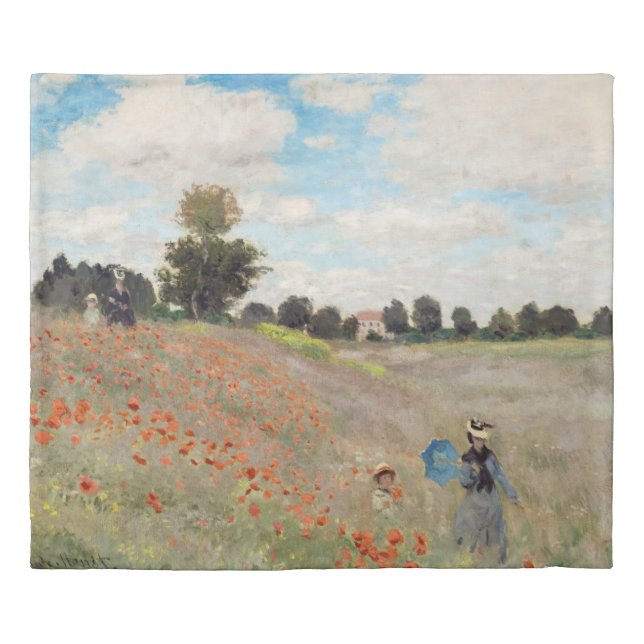 Claude Monet - Poppy Field Duvet Cover (Front)