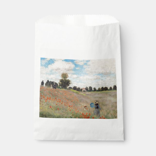 Claude Monet - Poppy Field Favor Bag (Front)