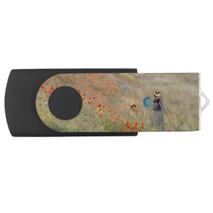 Claude Monet - Poppy Field Flash Drive