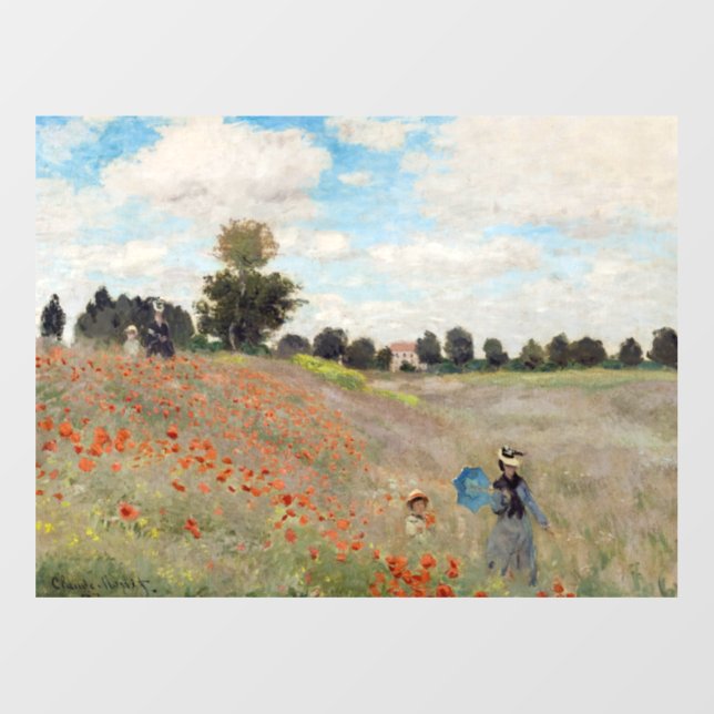 Claude Monet - Poppy Field Floor Decals (Front)