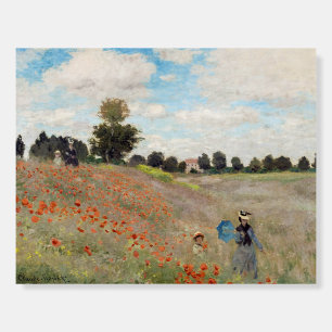 Claude Monet - Poppy Field Foam Board