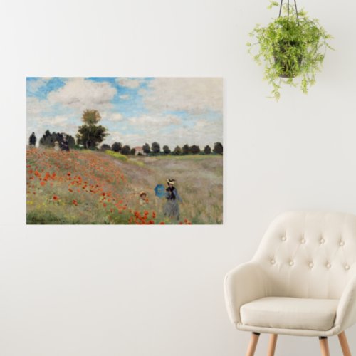 Claude Monet _ Poppy Field Foam Board