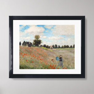 Claude Monet - Poppy Field Framed Art