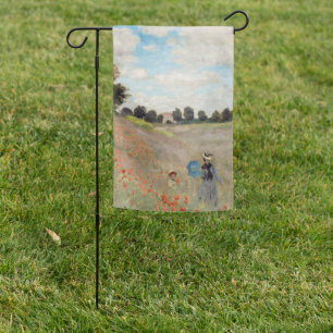 Claude Monet - Poppy Field Garden Flag