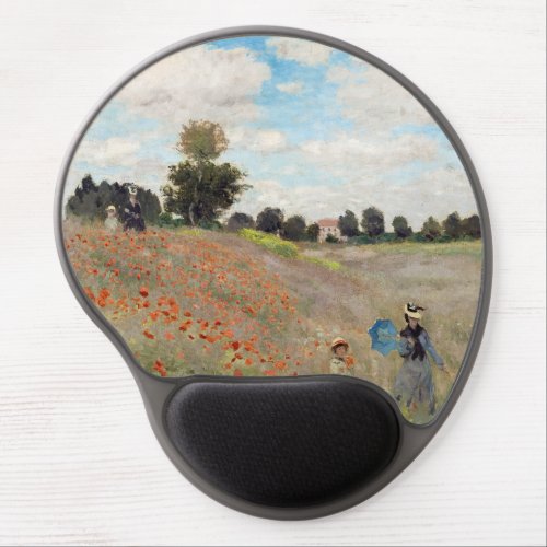 Claude Monet _ Poppy Field Gel Mouse Pad