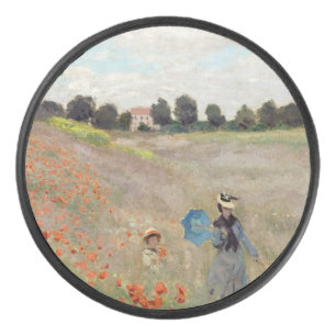 Claude Monet - Poppy Field Hockey Puck