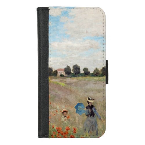 Claude Monet _ Poppy Field iPhone 87 Wallet Case
