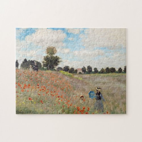 Claude Monet _ Poppy Field Jigsaw Puzzle