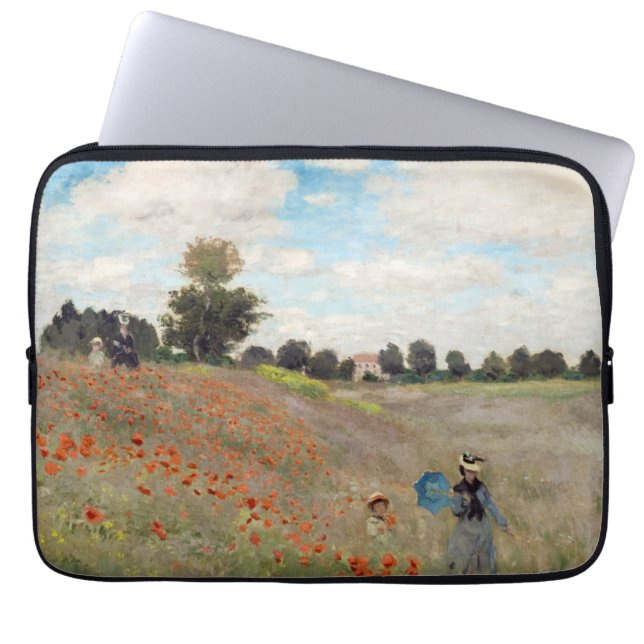 Claude Monet - Poppy Field Laptop Sleeve (Front)