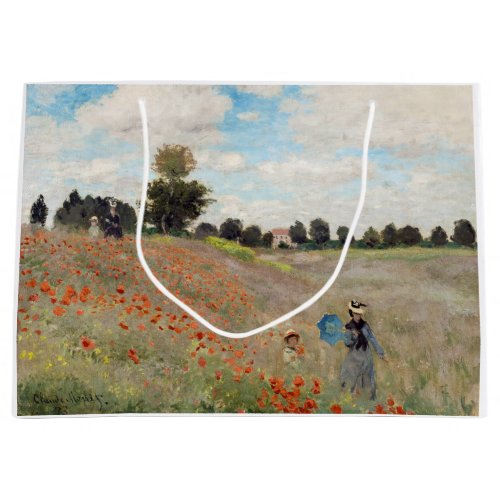 Claude Monet _ Poppy Field Large Gift Bag