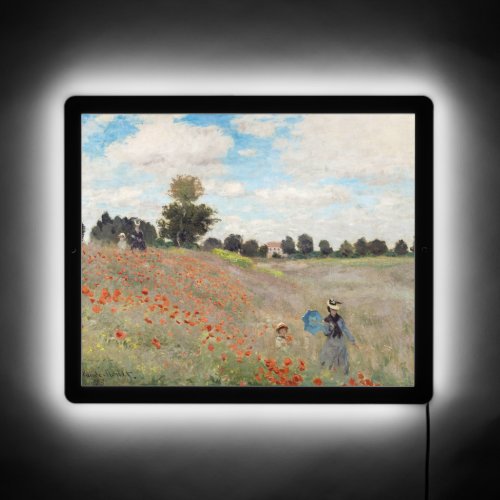 Claude Monet _ Poppy Field LED Sign