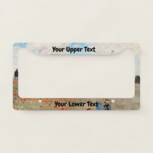 Claude Monet - Poppy Field License Plate Frame