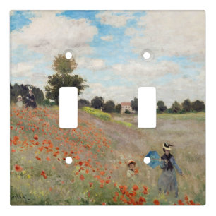 Claude Monet - Poppy Field Light Switch Cover