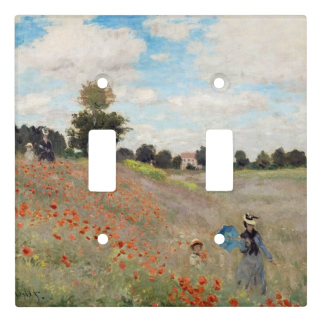 Claude Monet - Poppy Field Light Switch Cover (Front)
