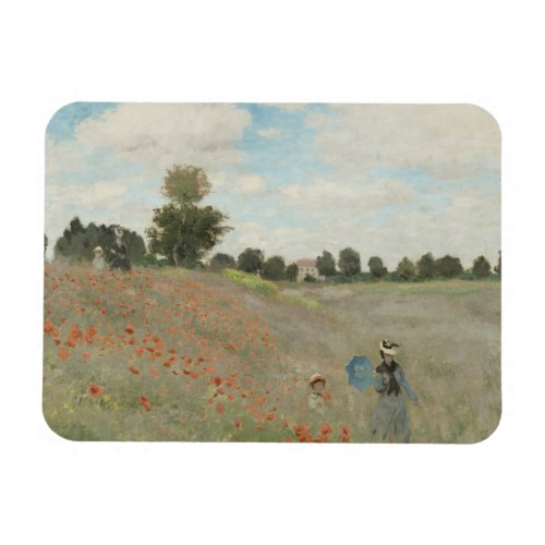 Claude Monet _ Poppy Field Magnet