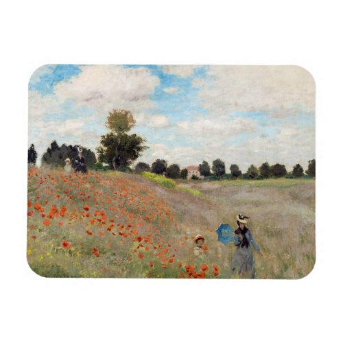Claude Monet _ Poppy Field Magnet