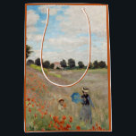 Claude Monet - Poppy Field Medium Gift Bag<br><div class="desc">Poppy Field / Wild Poppies,  near Argenteuil / Les Coquelicots - Claude Monet in 1873</div>