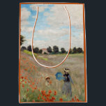 Claude Monet - Poppy Field Medium Gift Bag<br><div class="desc">Poppy Field / Wild Poppies,  near Argenteuil / Les Coquelicots - Claude Monet in 1873</div>