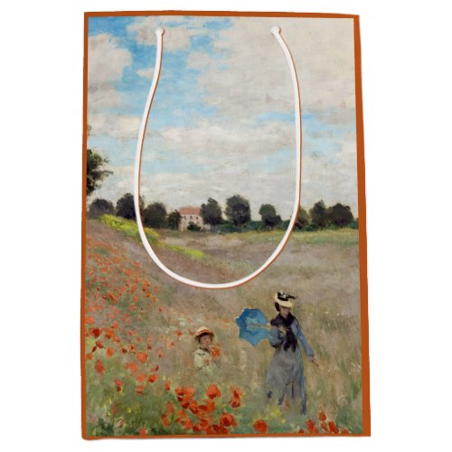 Claude Monet _ Poppy Field Medium Gift Bag