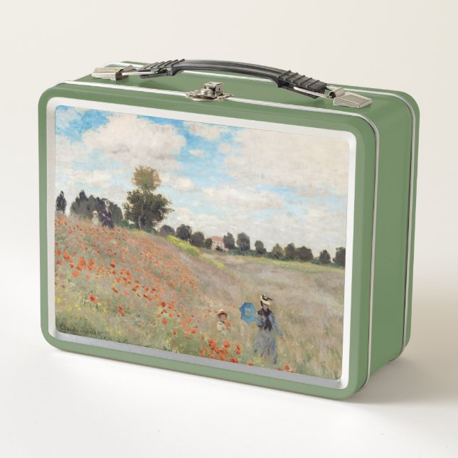Claude Monet - Poppy Field Metal Lunch Box (Front)