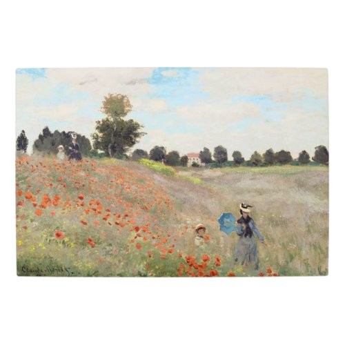 Claude Monet _ Poppy Field Metal Print