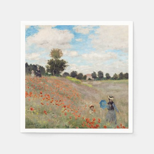 Claude Monet _ Poppy Field Napkins