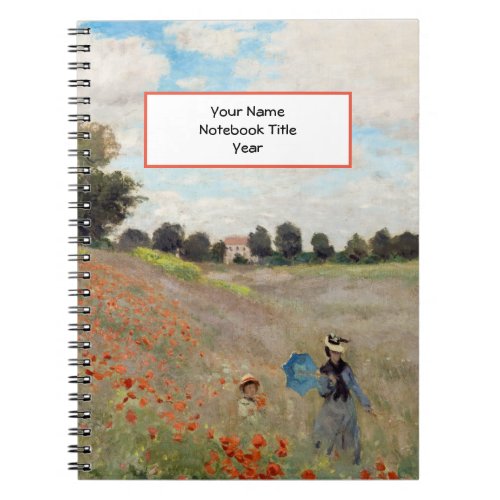 Claude Monet _ Poppy Field Notebook