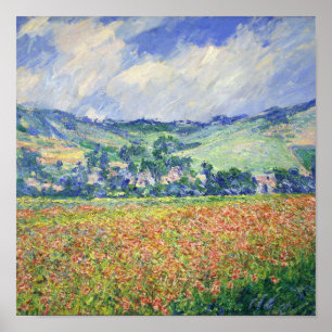 Claude Monet - Poppy Field, Outskirts Of Giverny, Poster