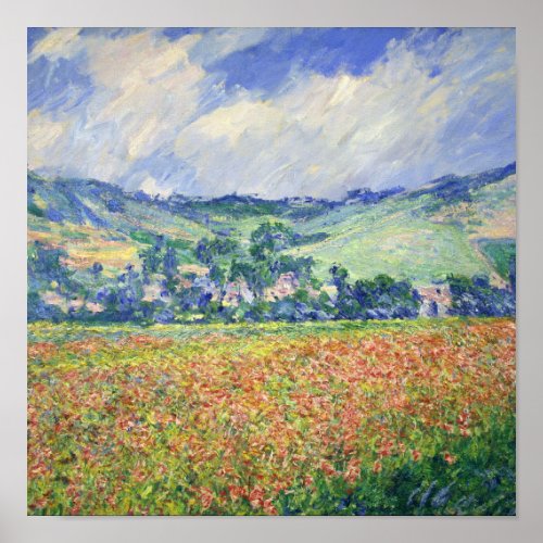 Claude Monet _ Poppy Field Outskirts Of Giverny Poster