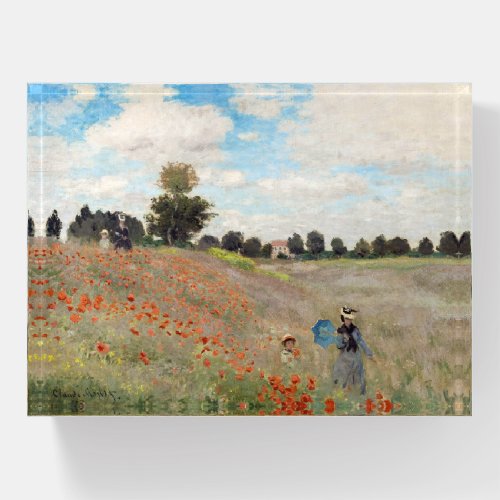 Claude Monet _ Poppy Field Paperweight