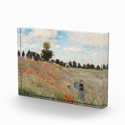 Claude Monet _ Poppy Field Photo Block