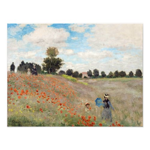 Claude Monet _ Poppy Field Photo Print