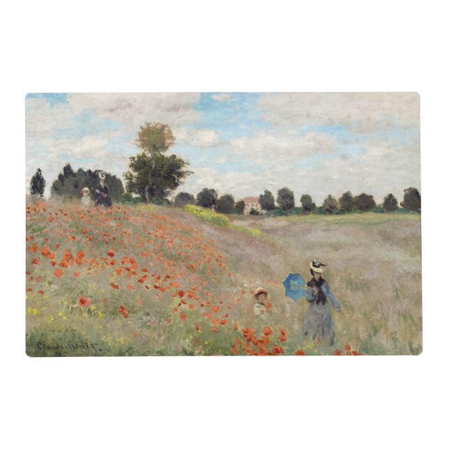 Claude Monet - Poppy Field Placemat (Front)