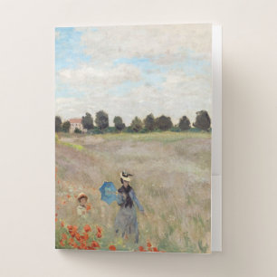 Claude Monet - Poppy Field Pocket Folder