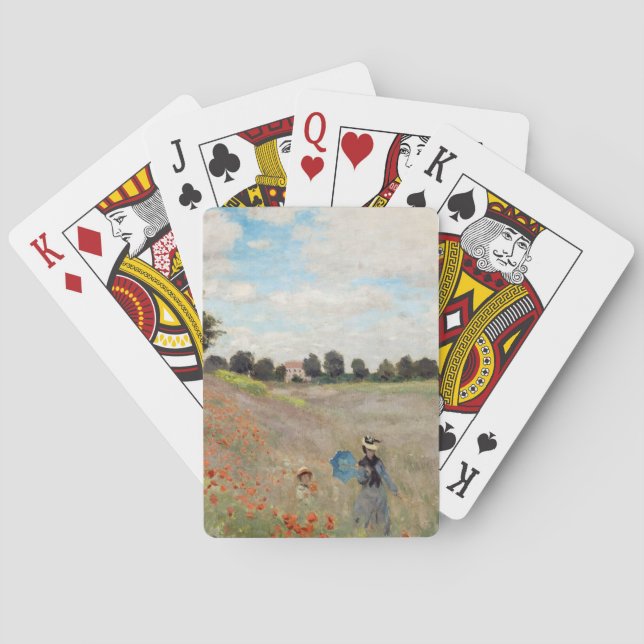 Claude Monet - Poppy Field Poker Cards (Back)