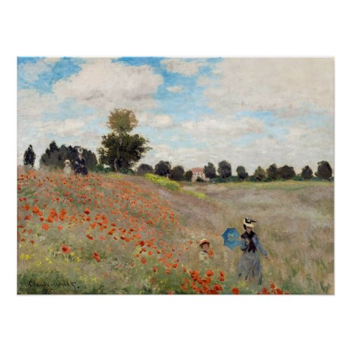 Claude Monet _ Poppy Field Poster