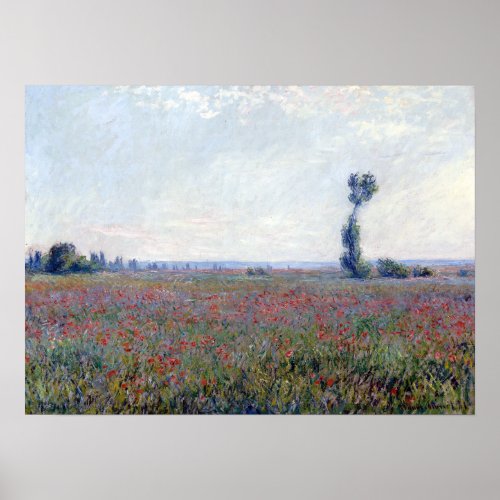 Claude Monet Poppy Field Poster